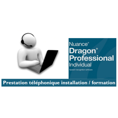 Prestation à distance installation et formation à Dragon Professional
