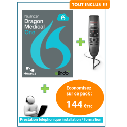 Ensemble médical : Microphone Philips + Dragon Medical One + Formation